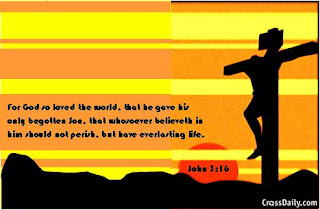 Christ on Cross power point background of John 3:16 bible verse  picture free download religious photos and Christian PPT background images