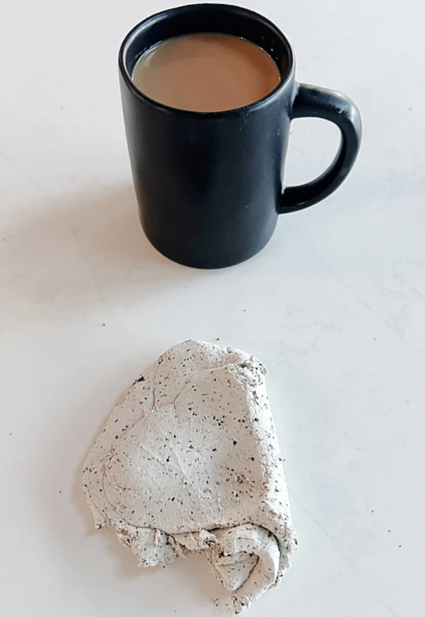 coffee cup and clay