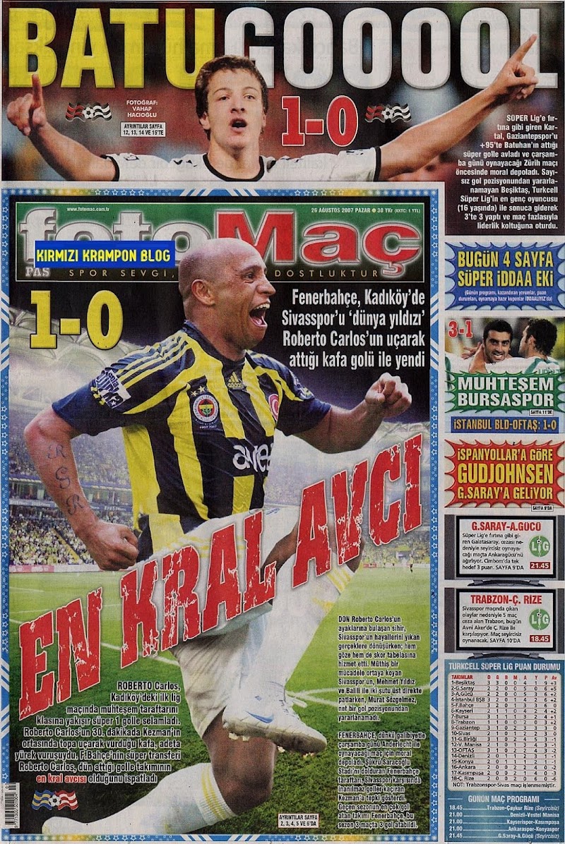 arşivden | Fenerbahçe 1-0 Sivasspor (25.08.2007)