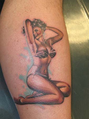 pin up tattoo designs for men. makeup pinup girl tattoo