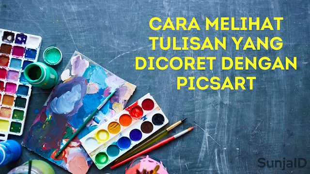 Cara Melihat Tulisan yang Dicoret dengan PicsArt