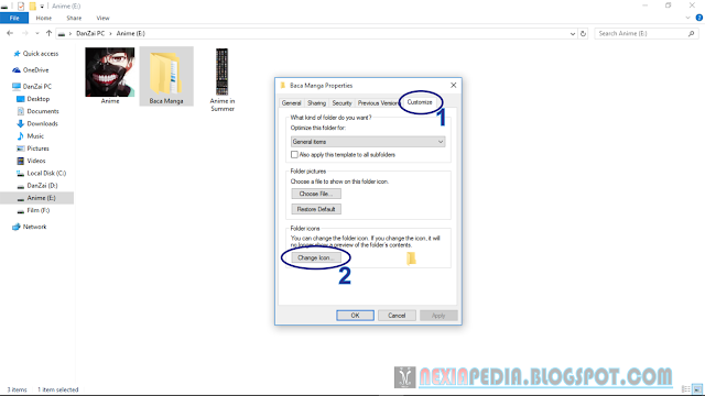 Cara Mudah Merubah Icon Folder Dengan Menggunakan Gambar