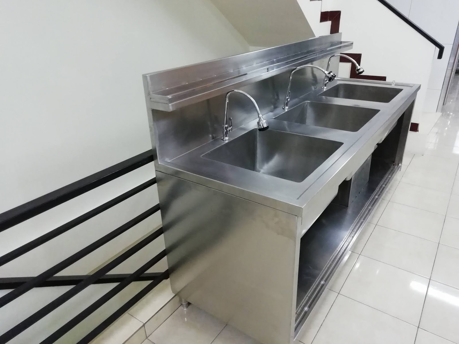 sink table bak cuci piring stainless steel bowl sink 