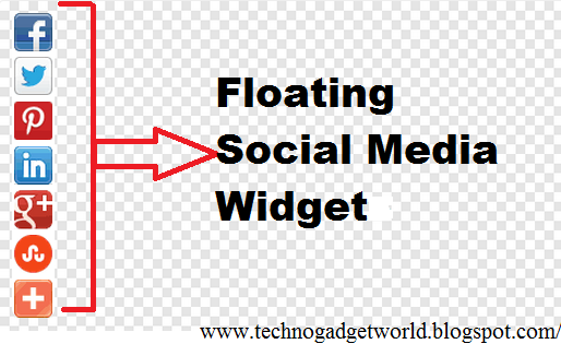 Floating Social Media Share Button for Blog