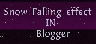 snow falling effect in blogger