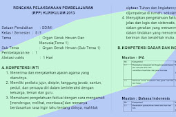 RPP Kelas 5 Semester 1 Kurikulum 2013 Revisi TP. 2018/2019