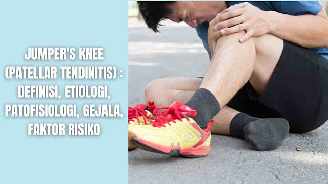 Jumper‘s Knee (Patellar tendinitis) : Definisi, Etiologi, Patofisiologi, Gejala, Faktor Risiko Definisi Jumper's knee (Patellar tendinitis) adalah kondisi lutut yang menyakitkan, terutama terkait aktivitas, yang disebabkan oleh robekan kecil pada tendon patela yang terutama terjadu pada olahraga yang membutuhkan lompatan berat dan menghasilkan nyeri tendon patela yang terlokalisasi. Robekan biasanya disebabkan oleh akumulasi tekanan pada tendon patela atau paha depan. Sesuai dengan namanya, kondisi ini umum terjadi pada atlet dari cabang olahraga lompat yang menuntut kecepatan dan kekuatan ekstensor kaki yang tinggi. Olahraga ini sering menyebabkan beban paha depan eksentrik tinggi seperti bola voli, trek (lompat jauh dan tinggi), bola basket, lari jarak jauh, dan ski. Kondisi ini memiliki dominasi laki-laki, dengan kejadian yang lebih umum pada remaja dan dewasa muda. Berlawanan dengan kepercayaan tradisional, lutut pelompat tidak melibatkan peradangan pada tendon ekstensor lutut. Studi sejak 40 tahun yang lalu menggambarkan lutut pelompat sebagai kondisi degeneratif. Lutut jumper adalah diagnosis klinis yang dibuat melalui anamnesis yang terperinci dan pemeriksaan fisik. Ultrasonografi dapat memfasilitasi diagnosis, karena studi pencitraan ini sudah tersedia dan terjangkau. Perawatan terutama berkisar pada tindakan konservatif seperti mengurangi aktivitas yang menempatkan dampak beban pada lutut. Setelah rasa sakit mereda, pemulihan fungsi dicapai melalui terapi fisik dan olahraga. Pembedahan biasanya tetap menjadi pilihan terakhir untuk kasus refrakter kronis.    Etiologi Jumpers knee adalah suatu cedera berlebihan pada mekanisme ekstensor lutut yang diakibatkan tekanan mekanis berulang dari aktivitas etletik yang membutuhkan gerakan seperti melompat, mendarat, akselerasi, deselerasi, dan memotong. Robekan mikro pada tendon ekstensor lutut dapat timbul setelah pengulangan konstan dari gerakan-gerakan ini selama satu sesi latihan atau jika tidak ada istirahat yang cukup di antara sesi. Komponene mekanisme ekstensor lutut yang paling umum terkena adalah kutub inferior patela tempat insersi dari tendon patela. Daerah lutut lainnya yang lebih jarang terkena adalah pada insersi tendon pada depan ke kutup superior patela dan di mana tendon patela berinsersi ke tuberositas tibialis. Untuk tujuan penyederhanaan, dan mengingat bahwa sebagian besar kasus jumper's knee disebabkan oleh masalah pada tendon patela pada penyisipannya di patela inferior, hal ini akan menggunakan istilah tendinopati patela secara bergantian. Adalah tepat untuk menyebutkan bahwa tendinitis patela adalah keliru karena kondisi yang dirasakan oleh banyak dokter lebih tendinosis daripada tendinitis. Dalam penelitian yang diterbitkan, dicatat bahwa sel-sel inflamasi klasik biasanya tidak ada.  Ada beberapa faktor intrinsik lutut yang menjadi predisposisi patologi ini. Ini termasuk kelemahan ligamen, paha depan dan sesak hamstring, sudut Q berlebihan pada lutut, ketinggian patela yang tidak normal, peradangan lutut yang sedang berlangsung sebelumnya, dan pembentukan kekuatan yang berlebih pada lutut. Faktor lain juga dapat menyebabkan perkembangan lutut pelompat seperti volume dan frekuensi latihan yang berlebihan, tingkat kinerja atlet, dan kekerasan tanah tempat olahraga dilakukan. Faktor risiko lain yang mungkin adalah berat badan, indeks masa tubuh, rasio pinggang-pinggul, perbedaan panjang kaki, tinggi lengkung kaki, kekuatan pada depan, dan kinerja lompatan vertikal. Faktor-faktor ini dapat menyebabkan peningkatan ketegangan pada tendon patela.    Patofisiologi Ada beberapa teori yang diajukan untuk patogenesis tendinopati patela; mekanik, vaskular, dan pelampiasan terkait. Namun, teori kelebihan beben kronis adalah yang paling sering dilaporkan. Overload yang berulang pada tendon ekstensor lutut akan menyebabkannya melemah secara progresif, yang pada akhirnya menyebabkan kegagalan. Kegagalan mikroskopis terjadi di dalam tendon pada beban tinggi dan akhirnya menyebabkan perubahan pada tingkat sel, yang akan merusak sifat mekaniknya. Mikro-trauma tendon dapat menyebabkan degenerasi fibril individu karena stres di seluruh tendon. Saat degenerasi fibril berlanjut, tendinopati kronis akan terjadi.  Pemerikasaan pada tendon di bawah ultrasound menunjukkan tiga perubahan patologi. Pada awalnya, akan terjadi edema di sepanjang serat tendon yang rusak. Jaringan yang terkena bengkak dan menebal, tetapi masih homogen. Yang kedua adalah tahap dengen lesi anatomi ireversibel, tendon memiliki penampilan heterogen dengan gambar hypoechoic dan hyperechoic tanpa edema (granuloma). Pada titik ini, amplop tendinous masih kurang lebih didefinisikan dengan baik. Pada tahap akhir lesi, selubung tendon tidak beraturan dan menebal. Serabutnya tampak heterogen, namun pembengkakannya telah hilang.    Gejala Rasa nyeri merupakan gejala awal Jumper's knee atau tendinitis patela, biasanya patela dan tempat tendon menempel pada tulang kering (tibia). Pada awalnya mungkin hanya merasakan sakit di lutut saat melakukan aktivitas fisik atau hanya setelah latihan yang intens. Seiring waktu, rasa sakit memburuk dan mulai mengganggu pada saat berolahraga. Yang akhirnya rasa sakit mengganggu gerakan sehari-hari seperti menaiki tangga atau bangkit dari kursi.    Faktor Risiko Pada jumper's knee kombinasi faktor dapat berkontribusi dalam perkembangannya :  Aktivitas fisik. Berlari dan melompat paling sering dikaitkan dengan tendinitis patela. Peningkatan mendadak dalam seberapa keras atau seberapa sering terlibat dalam aktivitas juga menambah tekanan pada tendon, seperti halnya mengganti sepatu lari.  Otot kaki tegang. Otot paha depan dan belakang yang tegang, yang membentang di bagian belakang pada, dapat meningkatkan ketegangan pada tendon patela.  Ketidakseimbangan otot. Jika beberapa otot pada kaki jauh lebih kuat daripada yang lain, otot yang lebih kuat dapat menarik lebih keras pada tendon patela. Tarikan yang tidak merata ini dapat menyebabkan tendinitis.  Penyakit kronis. Beberapa penyakit mengganggu aliran darah ke lutut, yang melemahkan tendon. Contohnya termasuk gagal ginjal, penyakit autoimun seperti lupus atau rheumatoid dan penyakit metabolik seperti diabetes.
