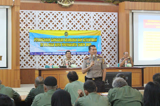 Jadi Narasumber Penanganan Gangguan Keamanan, Kapolresta Yogyakarta Ajak Linmas Berperan Dalam Harkamtibmas