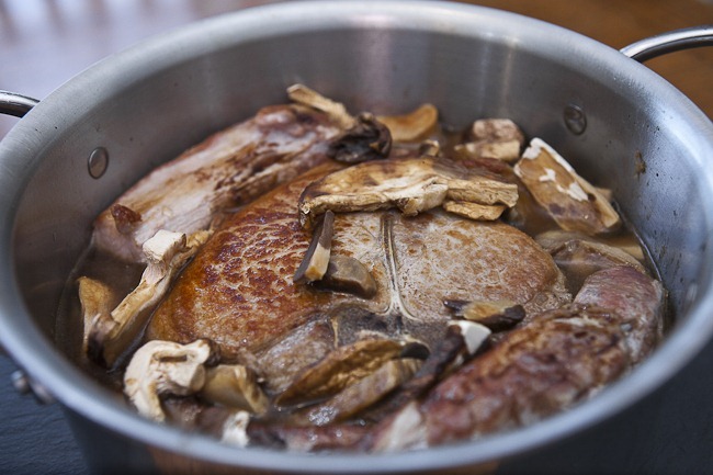 Braised Pork Belly and Pork Chop