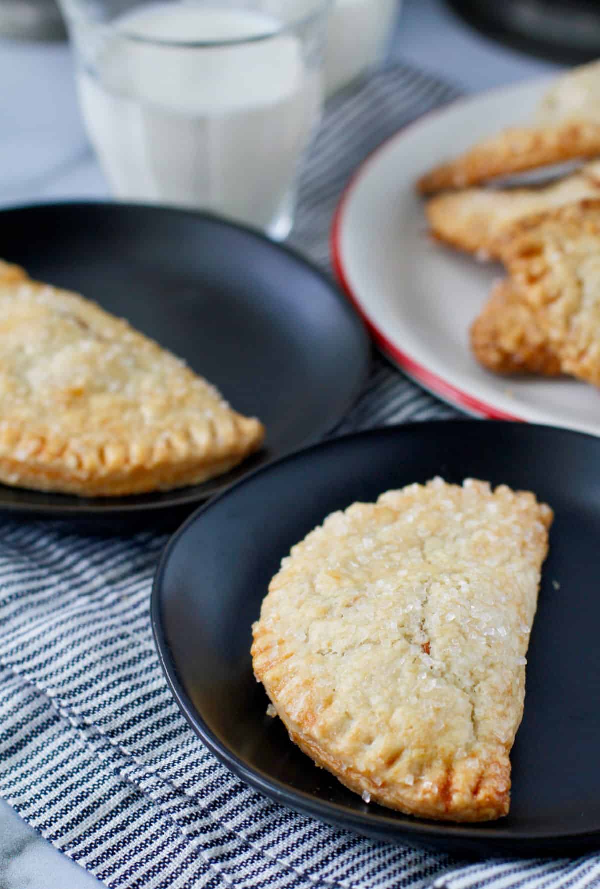 Dulce de Leche Dumpling Cookies on plates.