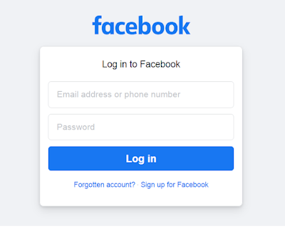 Facebook Login Page design