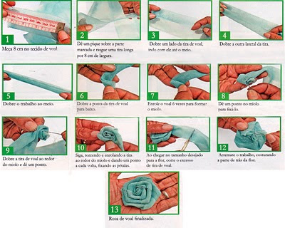 COMO FAZER ROSAS DE FITAS DE CETIM PASSO A PASSO