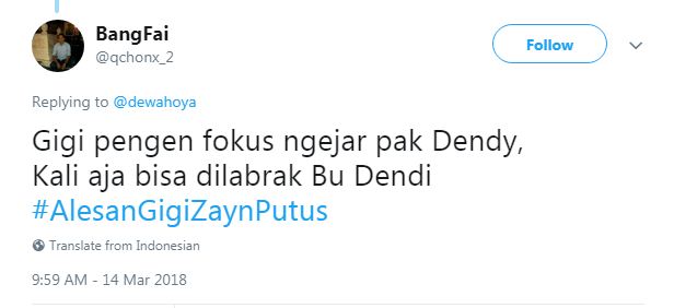 15 Tweet Kocak 'Alasan Gigi & Zayn Putus' Ini Bikin Ngakak Parah