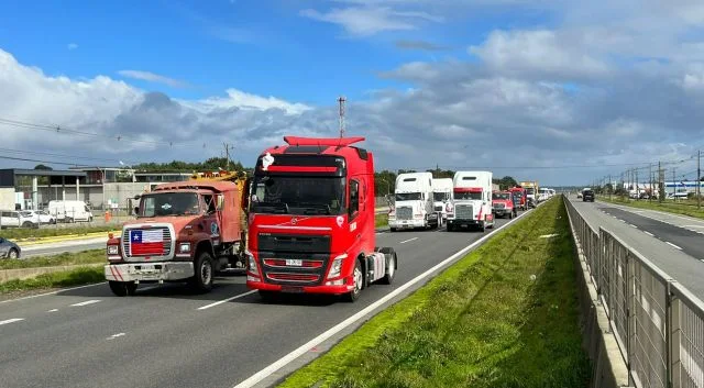 Despejada se encuentra la Ruta 5 Sur, a la altura del kilómetro 1030, en Puerto Montt