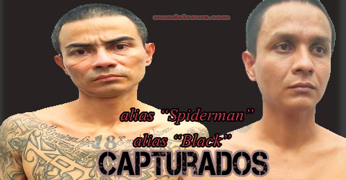 El Salvador: Capturan a alias "Spiderman" y alias "Black": ambos peligrosos terroristas con antecedentes desde 2012 y 2017
