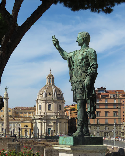 Statue of Roman Emperor Nerva, Via dei Fori Imperiali, Rome