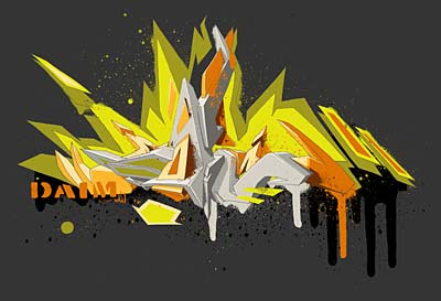 Graffiti 3D Arrow Graphic Designs 8