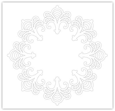 ornate circle free hand embroidery pattern