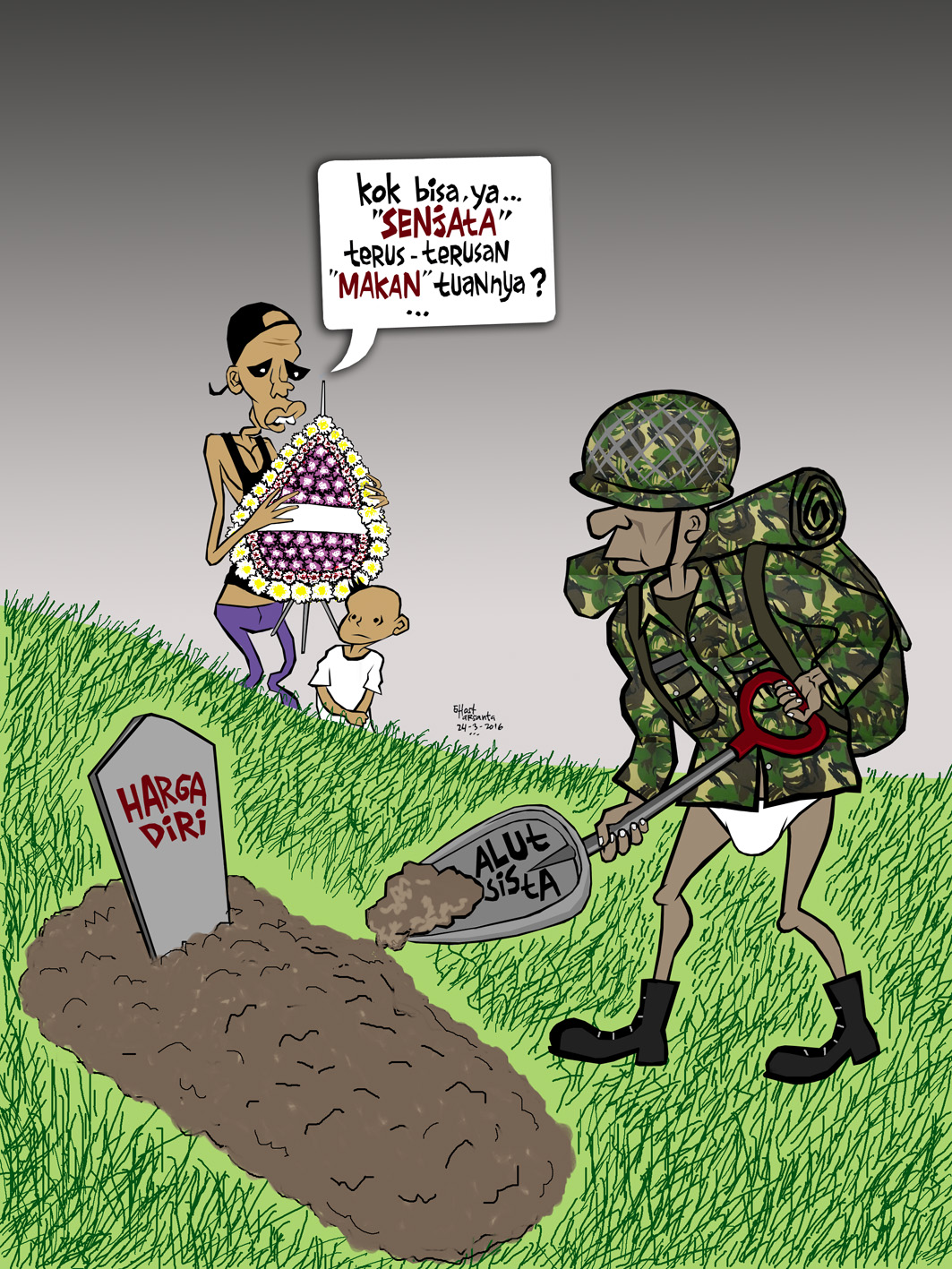 Kumpulan Gambar  Kartun  Tentara Dan Ibu Persit Himpun Kartun 