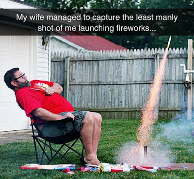 manly setting off fireworks, fourth of july, july 4th, july 4th comic, july 4th funny, fireworks funny, fireworks comic, zucchini summer blog