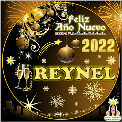 Nombre REYNEL por Año Nuevo 2022 - Cartelito hombre