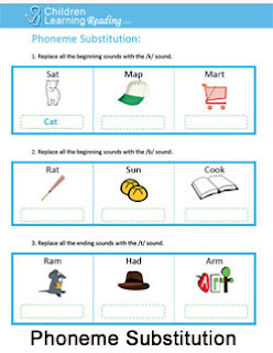 free phoneme substitution worksheets