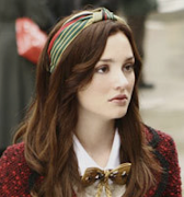 Blair's signature hair accessories are her hundreds of different headbands!