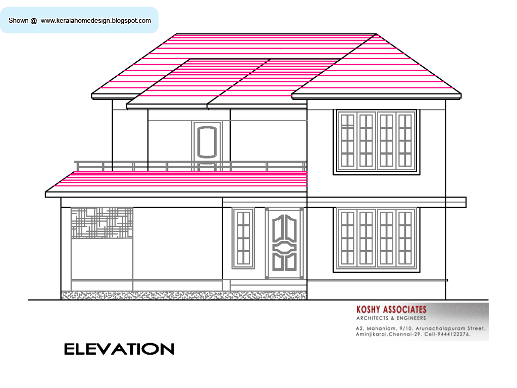 South Indian  House  Plan  2800 Sq Ft Kerala home  design 