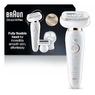 Braun Epilator Silk-épil 9 9-030 with Flexible Head, Facial Hair Removal