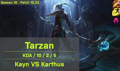 Tarzan Kayn JG vs Karthus - KR 10.22