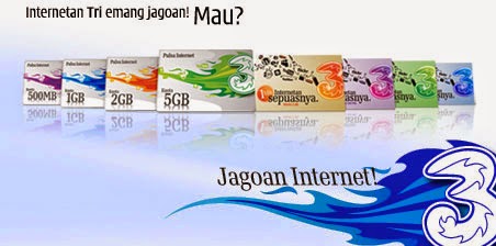 Promo Daftar Harga Paket Internet 3 Three Terbaru