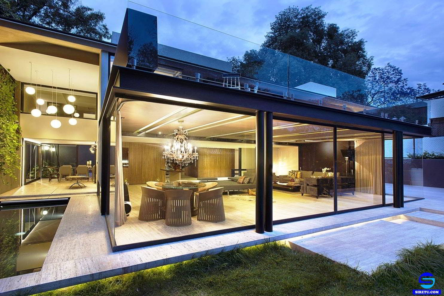  20 desain rumah  kaca  minimalis  modern 2 lantai sederhana