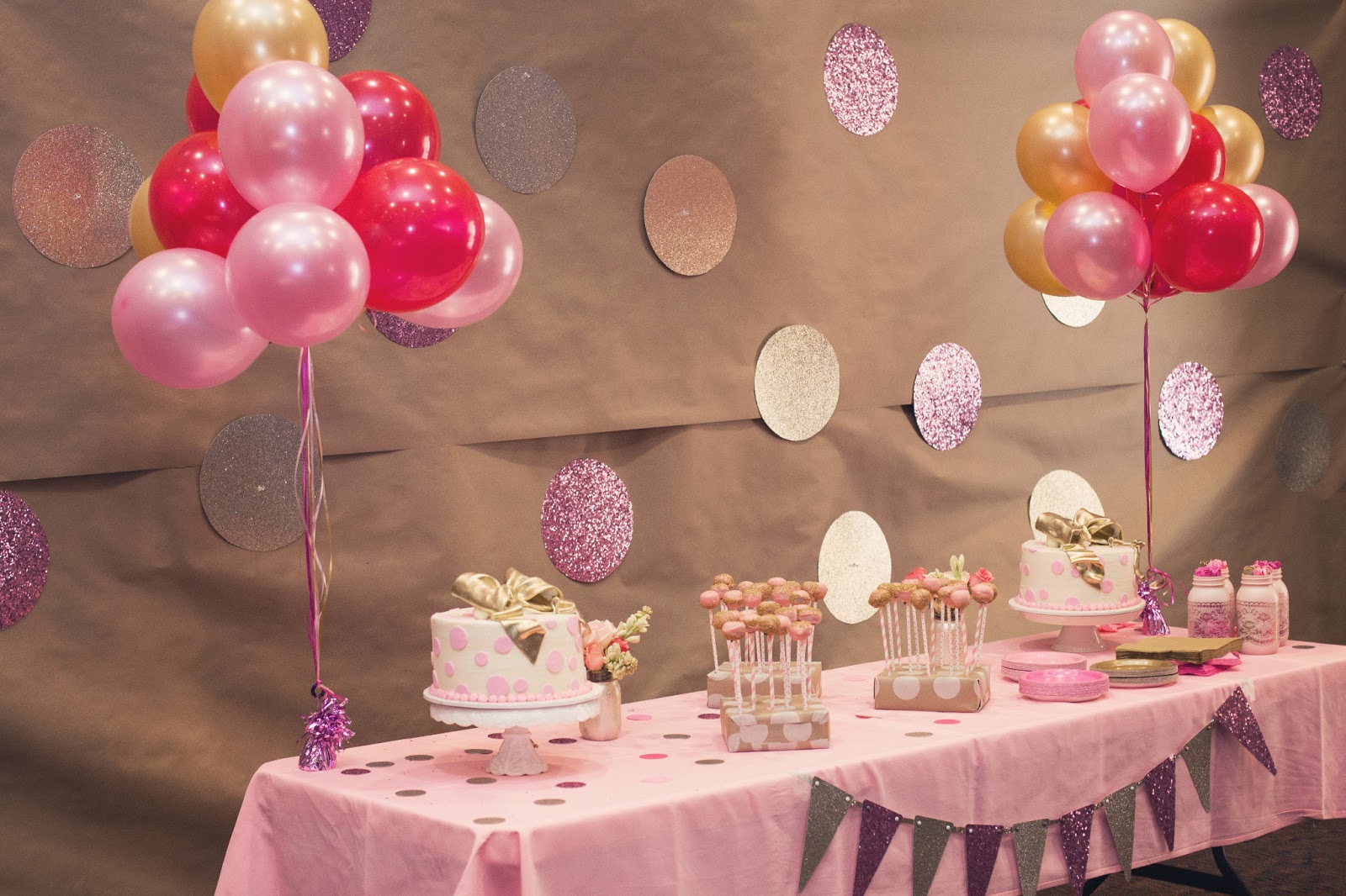 Nat your average girl 1st birthday  party  decor 