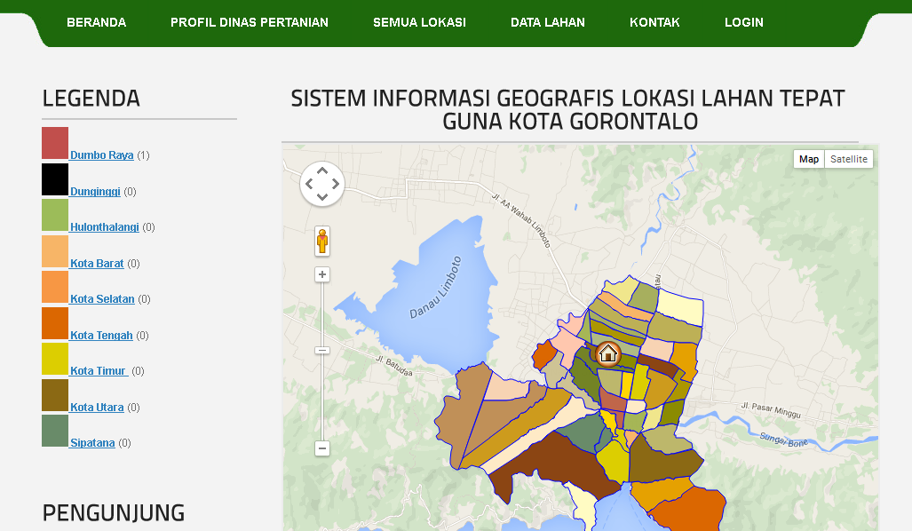 Contoh program sistem informasi geografis berbasis web