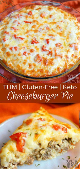 KETO LOW CARB CHEESEBURGER PIE 