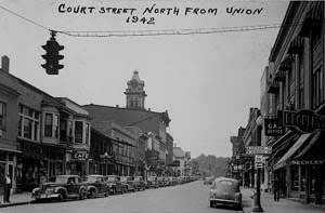 Court Street in 1942 — From the City of Athens Web site