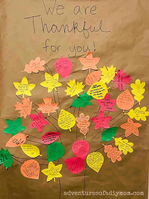 paper thankful tree