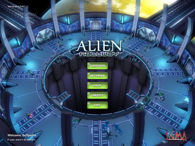 Game Alien Hallway - Pertarungan Dengan Alien Hijau