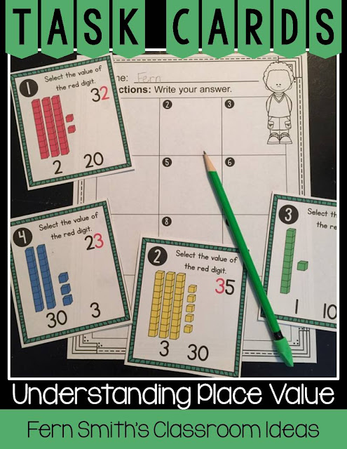 Second Grade Go Math 1.3 Understanding Place Value Lessons, Task Cards, Center Games and Color By Number Resources.