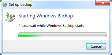 Backup Data Komputer Windows 7 Mulai backup