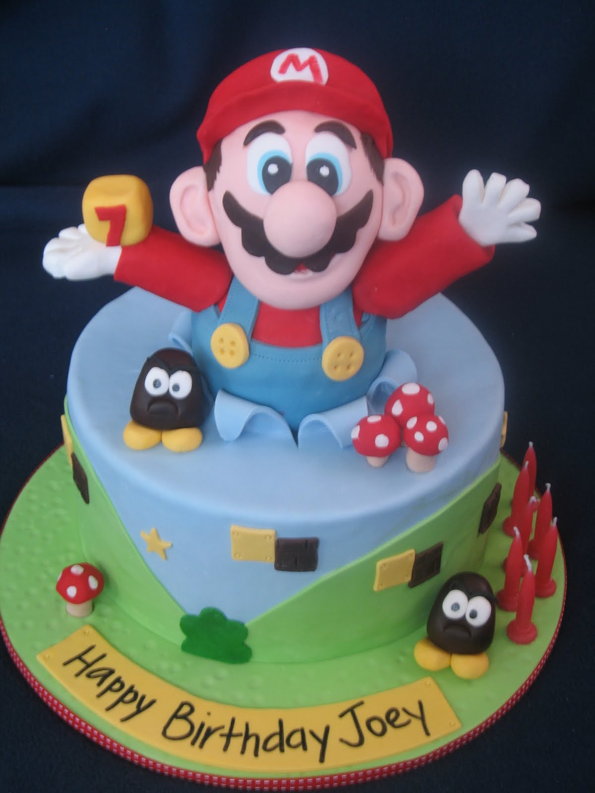 Blissfully Sweet: Super Mario Birthday Cake