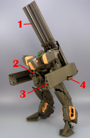 Macross VF-X2 Macross VF-X2 VB-6 Koenig Monster König Konig Armament weapon position