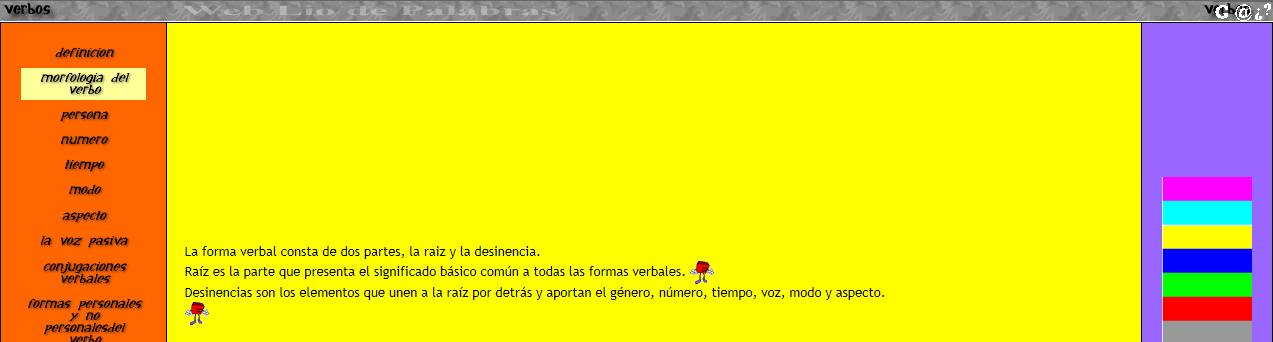 http://www.educalandia.net/educativos/primaria/lio_de_palabras/morfologia_verbo.htm#