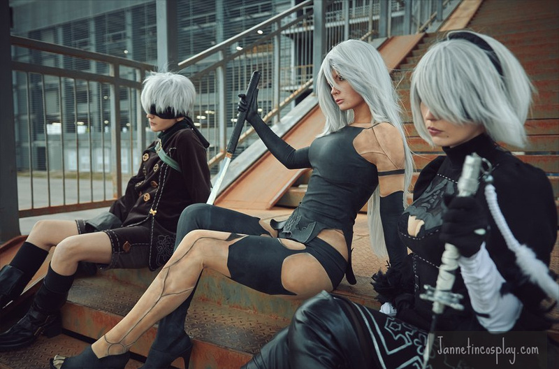 jannet vinogradova sexy a2 from nier: automata cosplay 05
