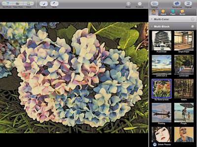 my flower preset in Moku Hanga