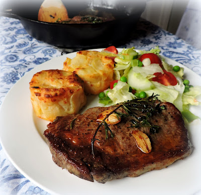 Butter, Herb & Garlic  Basted Steaks