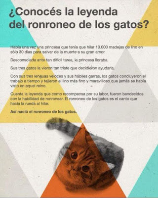 la leyenda del ronroneo de los gatos