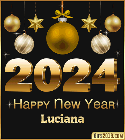 Happy New Year 2024 gif Luciana