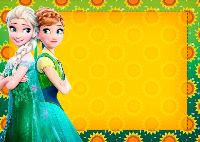 Frozen Fever Party Free Printable Invitations, Labels or Cards.