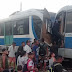 ASSISTA! Dois trens colidem de frente em e deixam vítimas, na Paraíba